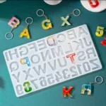 Large Uppercase & Number Silicone Mold