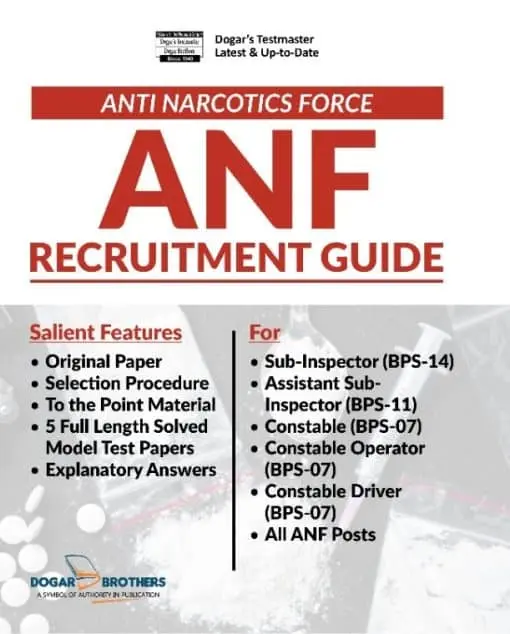 Anti Narcotics Force (ANF) Recruitment Guide