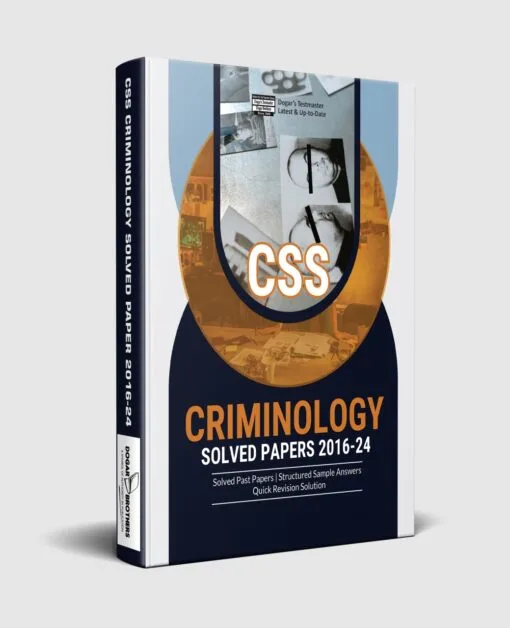 CSS Criminology Solved Papers Guide Package