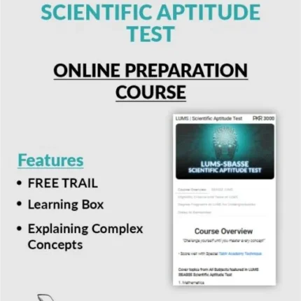 LUMS SBASSE Scientific Aptitude Test Preparation Course