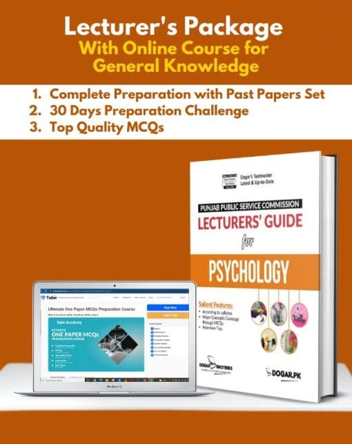 Psychology Lecturers Package with Online Course for General Knowledge