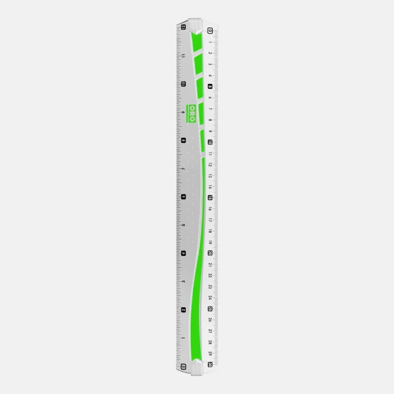 ORO 12 Inch Transparent Ruler