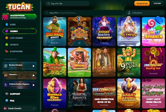 Utforska Tucan Casino Online - Bonuser och Spel i Sverige