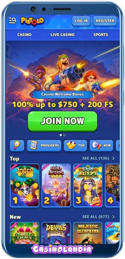 Explore pistolo casino bonus